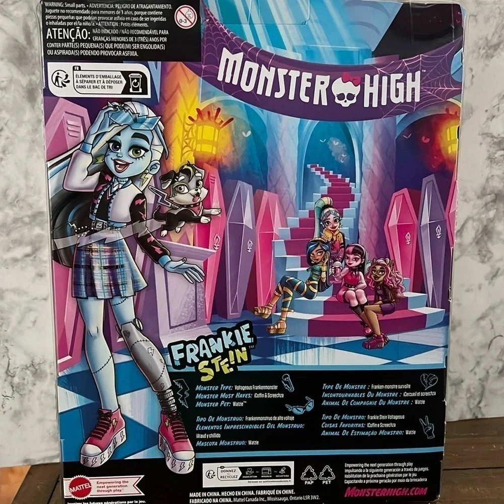 Monster High Doll Frankie Stein with Accessories & Pet Posable